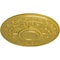 Ekena Millwork Tellson Ceiling Medallion (Fits Canopies up to 6 3/4"), Hand-Painted Rich Gold, 30 5/8"OD x 2 1/2"P CM30TERGS - alternate 3